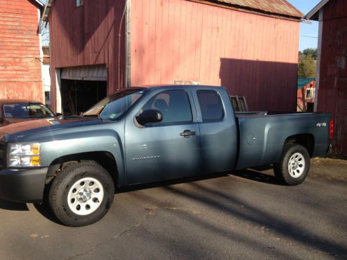 2010 silverdado 1500 4wd ext cab wt vortec 5.3 l v8 longbed