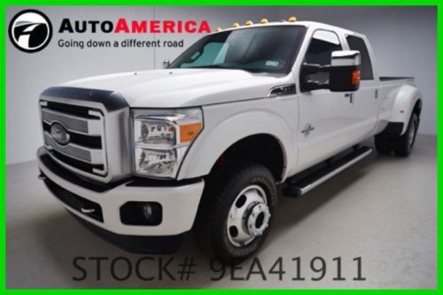 We finance! 14914 miles 2014 ford f-350 platinum moonroof turbo 6.7l v8 32v