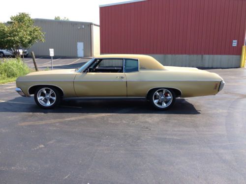 1970, chevrolet, impala, muscle, car, great, condition, high performance, gold