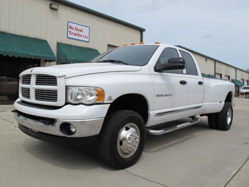 05 dodge cummings diesel 3500 drw quad cab 4x4 runs great low reserve great pric