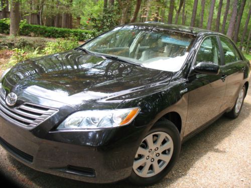 2008 black toyota camry hybrid navigation leather sunroof loaded low miles