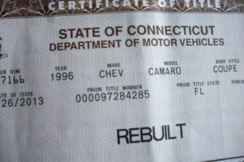 1996 custom chevy Camero with t tops that don't leak car is from florida no rust, image 10