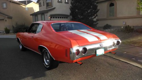 1972 Chevelle SS tribute 72 hugger orange 350 hot rod, image 4
