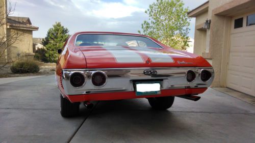 1972 Chevelle SS tribute 72 hugger orange 350 hot rod, image 5