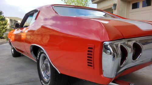 1972 Chevelle SS tribute 72 hugger orange 350 hot rod, image 6