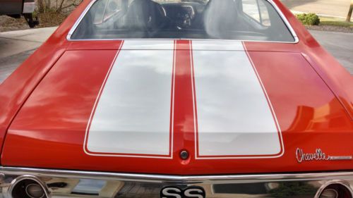 1972 Chevelle SS tribute 72 hugger orange 350 hot rod, image 7