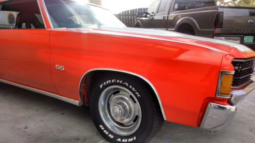 1972 Chevelle SS tribute 72 hugger orange 350 hot rod, image 10