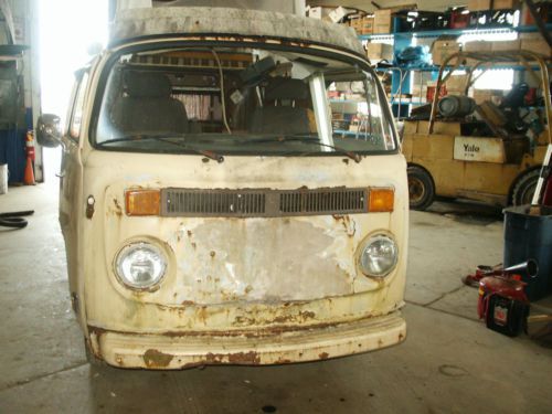 1979 vw bus bay window  van westfalia pop-top camper for restoration