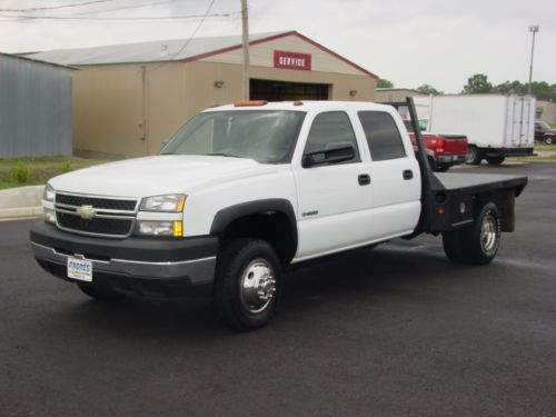 2006 chevrolet c3500 crew cab flatbed!!!! very nice !!!!! low reserve !!!!