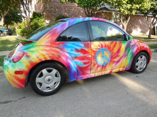 Tye dye 2001 volkswagen new beetle - automatic, sunroof, heated leather seats