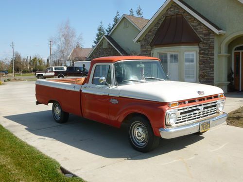 1966 ford f100 twin beam custom cab "solid original truck"