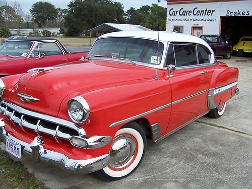 1953 chevy belair 2 dr h/t very straight solid car orig 6 cyl with 3 carbs autom