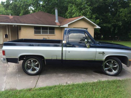 1982 blue chevy c 10 silverado shortbed