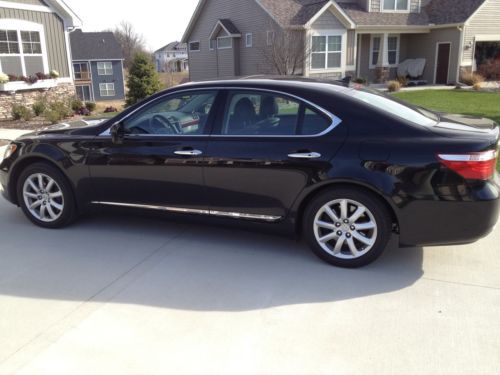 2009 lexus ls460 awd, navigation, sunroof, full power, black on black