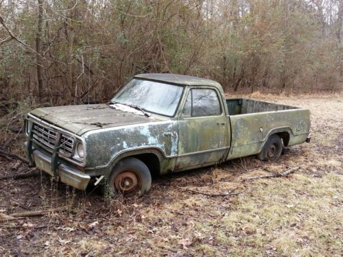 1974 dodge single cab 1/2ton pickup (does not run)