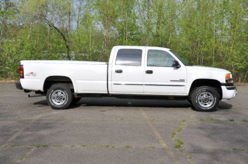 06 gmc sierra 2500 hd sle2 crew cab pickup 6.6l duramax turbo diesel no reserve!