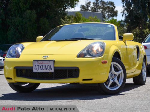 2001 toyota mr2 spyder spyder convertible 5 speed manual