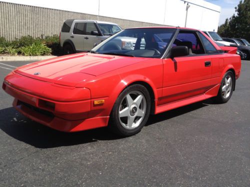 No rust southern california car 1987 toyota mid engine rear wheel manual trans