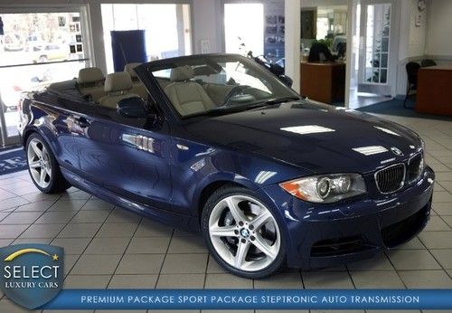 Msrp $51k 135i convertible automatic nav sport/prem service records new tires