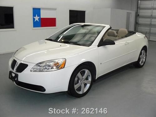 2006 pontiac g6 gt hardtop convertible htd leather 45k texas direct auto