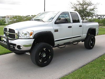 2007 dodge ram 2500 quad cab 5.9 5.9 cummins diesel lifted 4x4 clean low miles