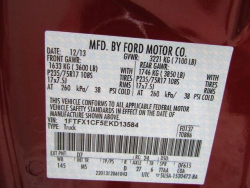 2014 Ford F150 XLT, US $36,095.00, image 21
