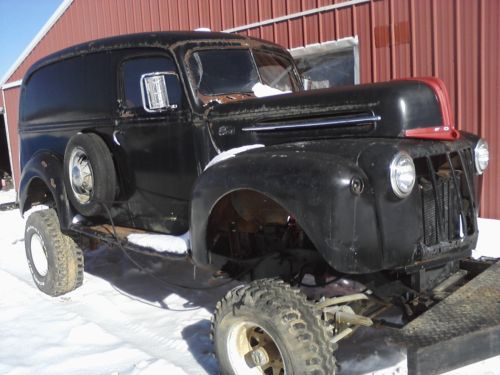 1946  ford  panel wagon  4x4 ( altered  driveline)