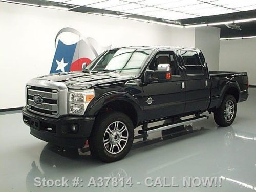 2014 ford f-250 platinum crew diesel fx4 4x4 nav 19k mi texas direct auto