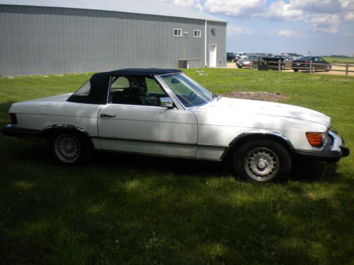 1978 mercedes benz 450 sl convertible white sportscar classic collector auto v8, US $6,900.00, image 3