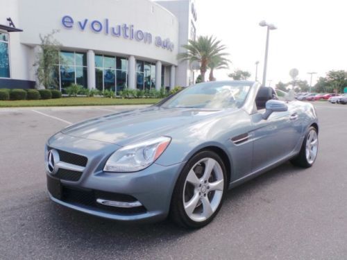 Slk350 convertible 3.5l cd rwd leather hard top alloys navigation bluetooth