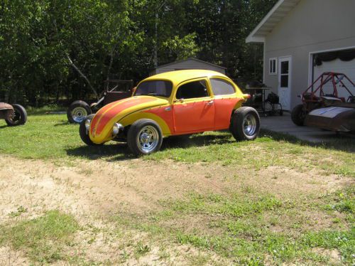 1969 vw bug.volksrod.hot rod.chopped top.runs nice.clear title.1600cc