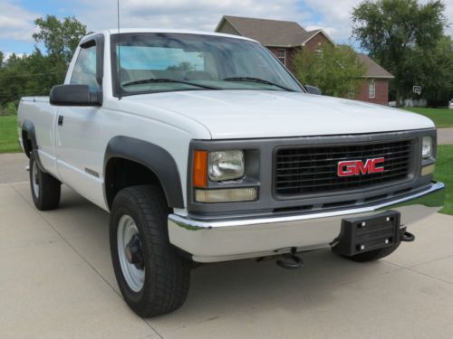 2000 gmc sierra 2500 sl 5.7l 4x4 8&#039; bed 1 owner 52k miles rust free california