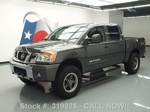2011 nissan titan sv crew 4x4 lifted alloys tow 46k mi texas direct auto