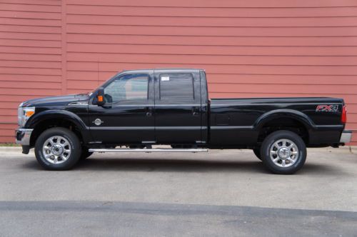 F350 black 4x4 lariat navigation moonroof heated &amp; cooled seats fx4 off road