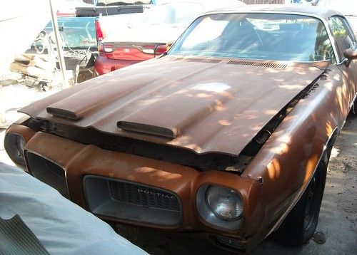 1972 pontiac firebird formula 400- restoration project. all matching numbers