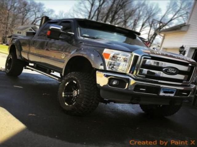 Ford f-250 lariat crew cab pickup 4-door