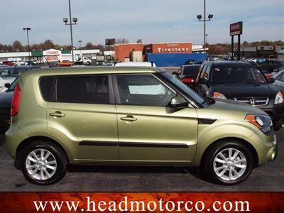 2012 kia soul + low miles 4 dr auto gas warranty  2.0l dohc 16v alien (green)