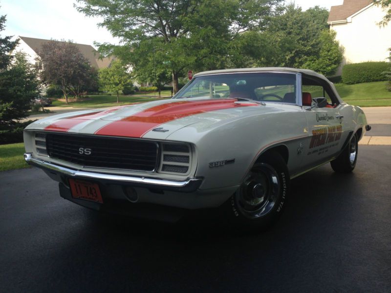 1969 chevrolet camaro z11 396 indy pace car rally sport