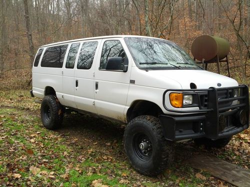 E350 4x4 diesel quiqley van extended body 7.3 dana 60 front dana 80 rear on 37's