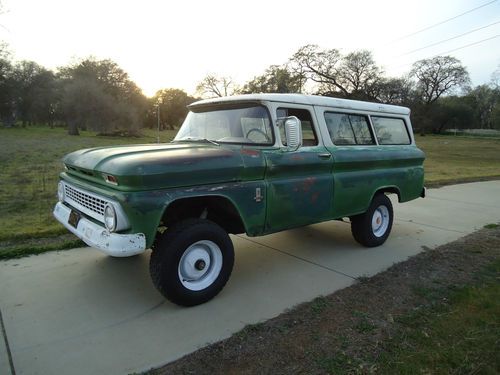 1963 factory 4x4 chevy suburban, carryall,c10