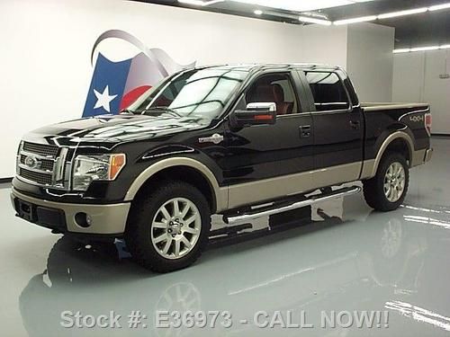 2010 ford f150 4x4 king ranch crew sunroof nav 20's 34k texas direct auto