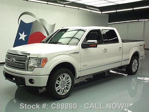 2011 ford f150 platinum crew 4x4 ecoboost v6 nav 27k mi texas direct auto