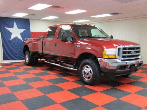 2001 ford f350 dually crew leather lariat 7.3l diesel 4x4 1-owner
