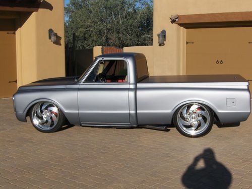 1970 chevrolet c10 pickup, frame-off resto-mod, shortbed air-ride, 3m wrapped
