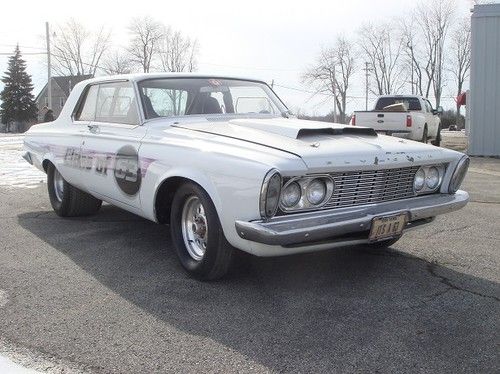 1963 plymouth sprot fury drag race gasser hot rat rod pro stock mopar classic