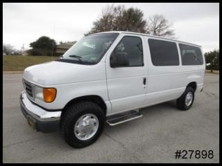 '03 6.8l v10 e350 xlt wagon 9 person captain seating passenger van - we finance!