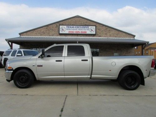 2010 crew cab dually cummins turbo diesel bank repo 1 ton 1 owner texas truck