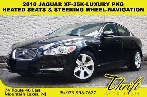 10 jaguar xf-35k-luxury pkg-heated seats &amp; steering wheel-navigation-window tint