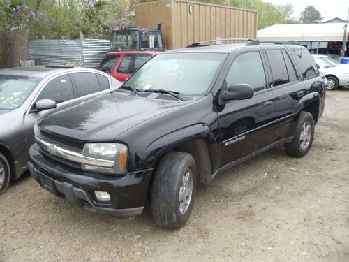 2003 chevrolet trailblazer 4x4 lt no reserve black suv envoy