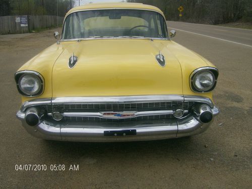 1957 chevrolet bel air 2 door sedan post